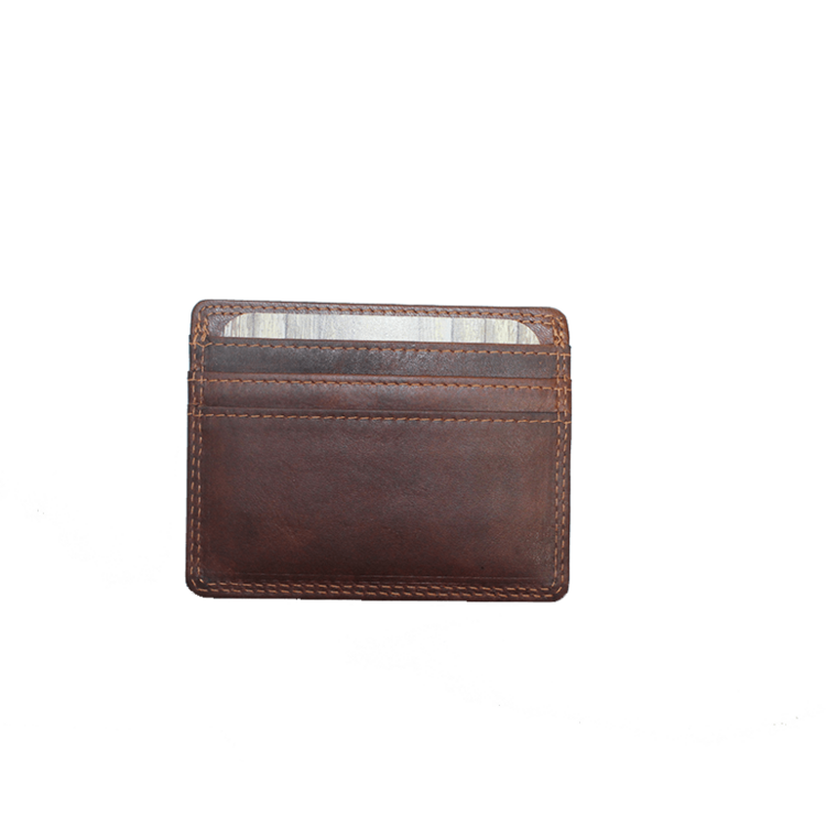 Rugged Earth Leather Card Holder Wallet