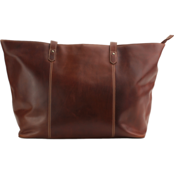 Rugged Earth Full Grain Leather Organizer Tote Brown