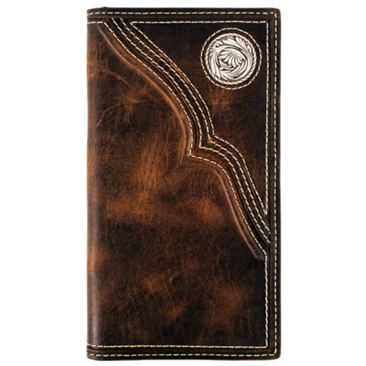 Justin Rodeo Wallet Trapunto W/ Concho