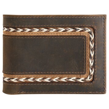 Justin Bifold Wallet W/ Horse Hair Braid