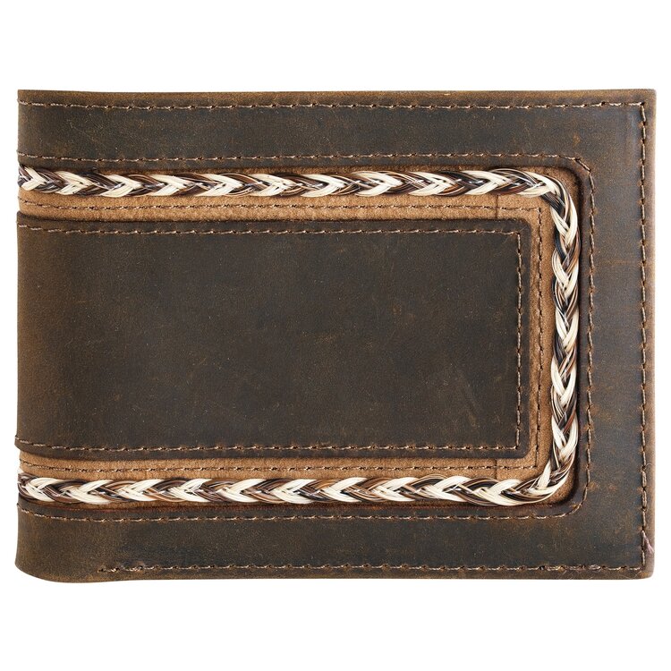 Justin Bifold Wallet W/ Horse Hair Braid