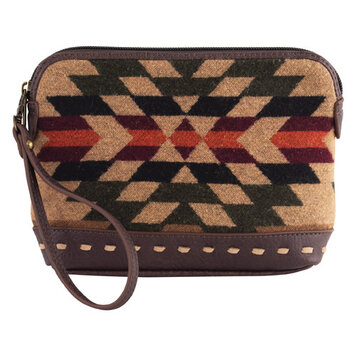 Justin Cosmetic Pouch Brown Multi Aztec
