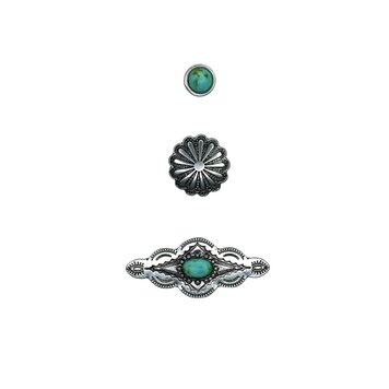 Justin 3 Pack Hat Pin Scalloped Concho