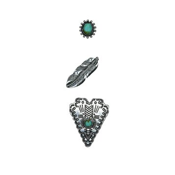 Justin 3 Pack Hat Pin Feather