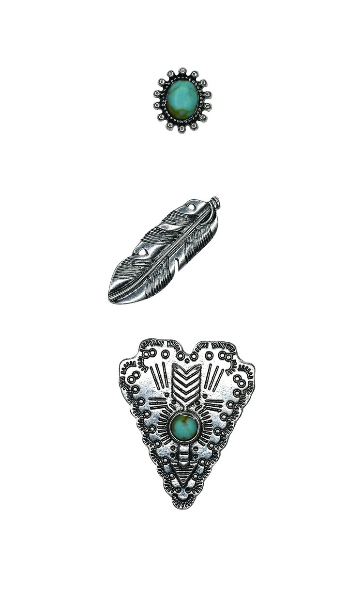 Justin 3 Pack Hat Pin Feather