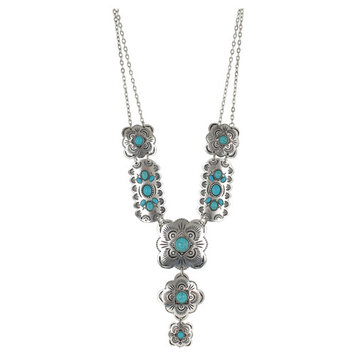 Justin Multi Concho W/ Turquoise Stones