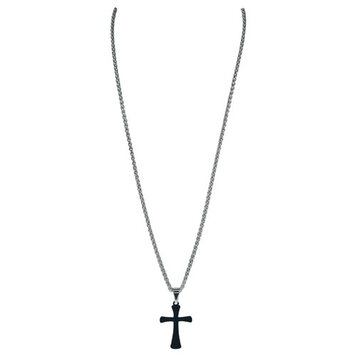 Justin Mens Matte Rubber Coated Black Cross