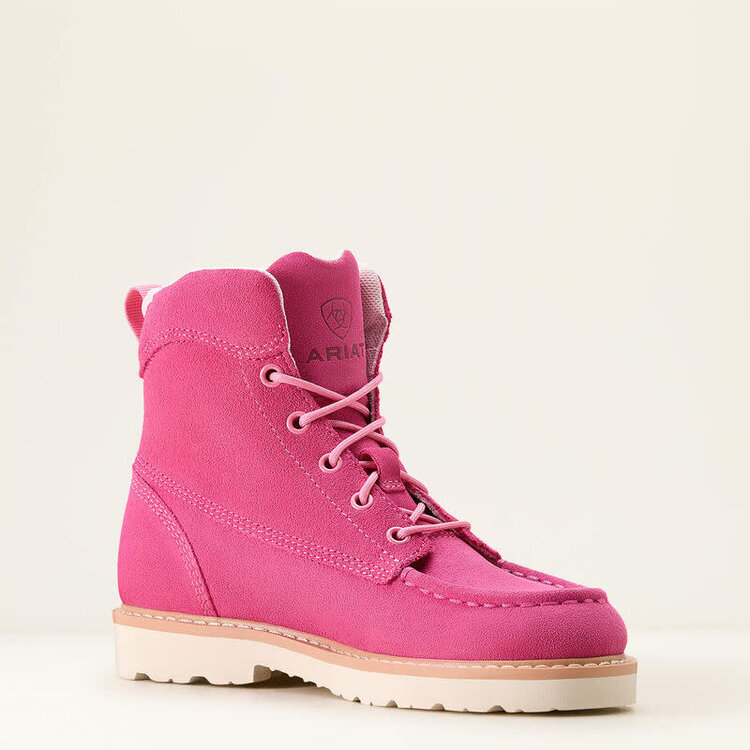 Ariat Youth Lift Lacer Haute Pink Suede