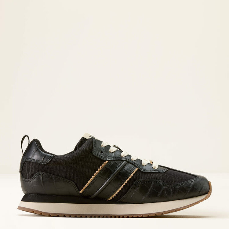 Ariat Ranch Runner Black Luxe Caviar Croc