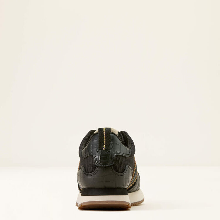 Ariat Ranch Runner Black Luxe Caviar Croc