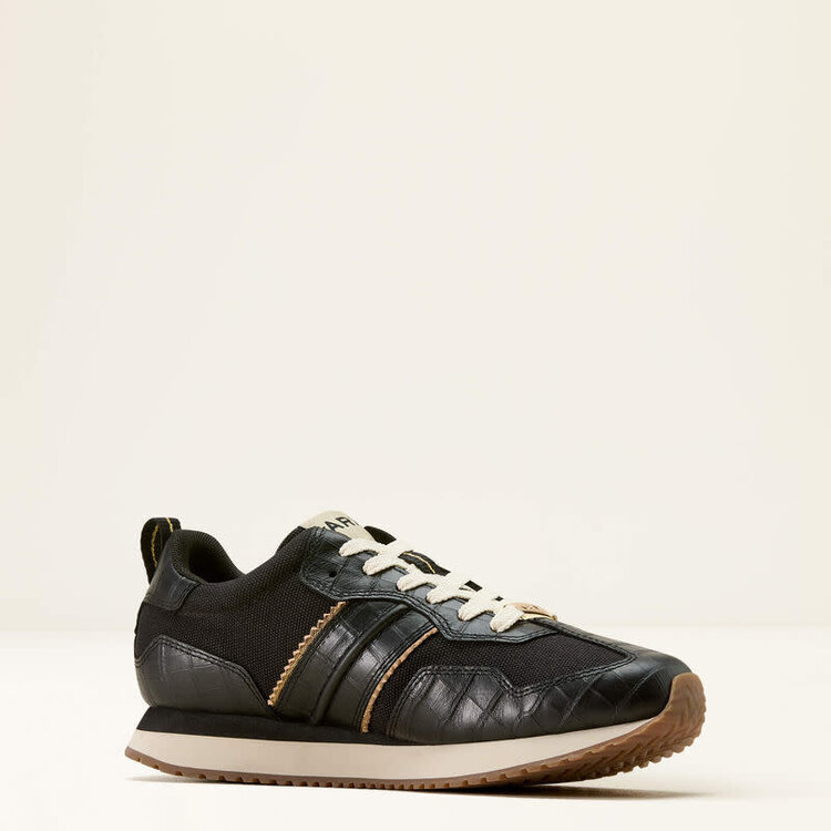 Ariat Ranch Runner Black Luxe Caviar Croc