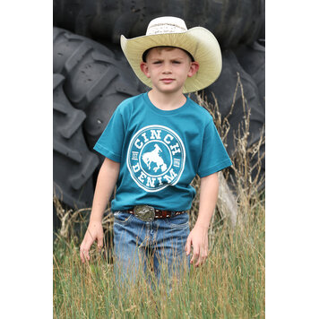 Cinch Youth Logo Graphic Tee Blue