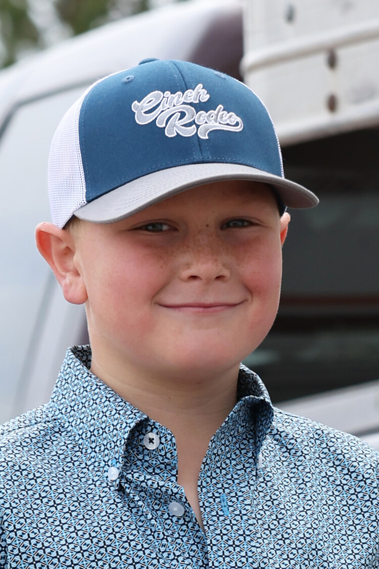 Cinch Youth Cinch Rodeo Cap Teal