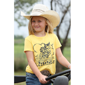 Cruel Denim Youth Vintage Cowgirl Tee Yellow
