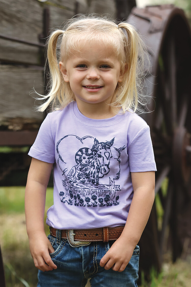Cruel Denim Toddler Vintage Cowgirl Tee Lilac