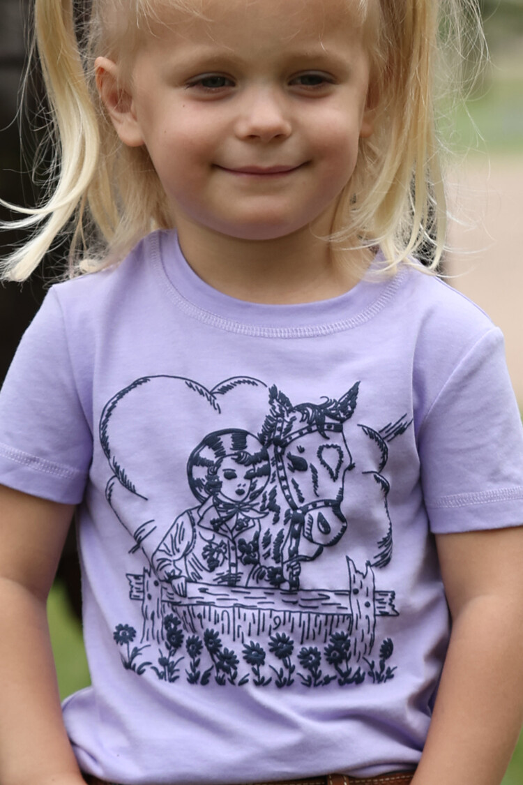 Cruel Denim Toddler Vintage Cowgirl Tee Lilac