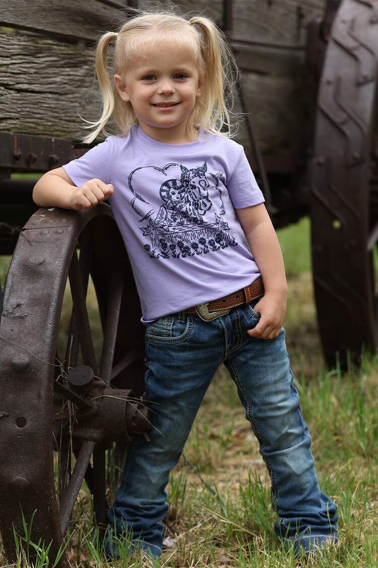 Cruel Denim Toddler Vintage Cowgirl Tee Lilac