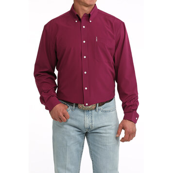 Cinch Modern Fit Button Down Purple