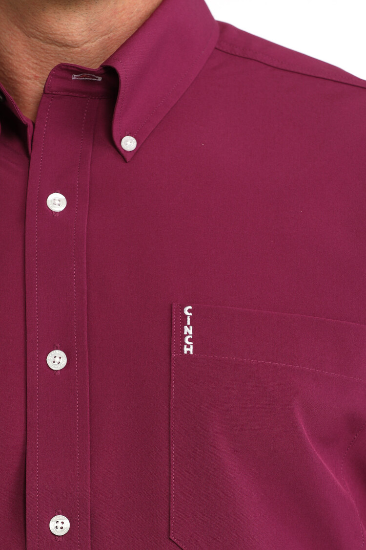 Cinch Modern Fit Button Down Purple