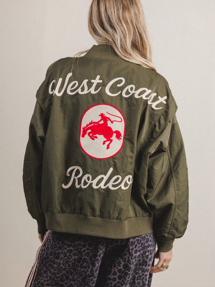 Davi & Dani West Coast Rodeo Bomber Army Green