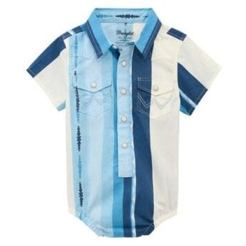 Wrangler Infant Body Suit Multi Blue