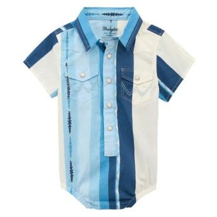 Wrangler Infant Body Suit Multi Blue