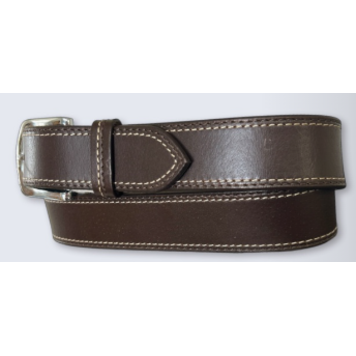 Circle SH Double Stitch Dark Brown
