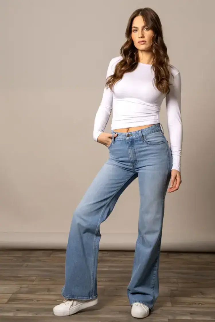 Kimes Ranch Zoey High Rise Stovepipe Wide Leg