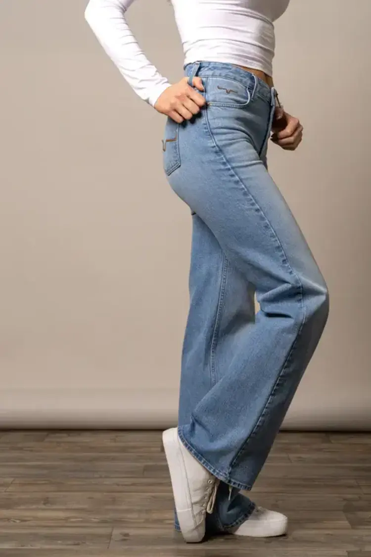 Kimes Ranch Zoey High Rise Stovepipe Wide Leg