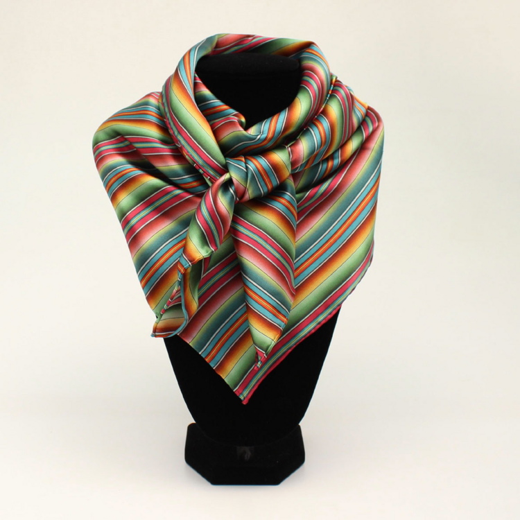 M&F Western Products Multi Stripe Wild Rag | 33"