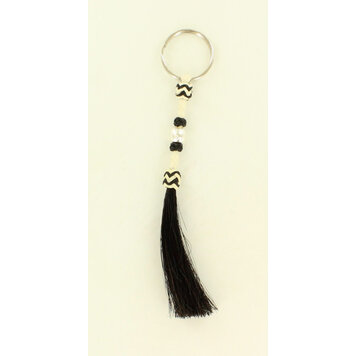 Double S Collection Horse Hair & Rawhide Key Ring