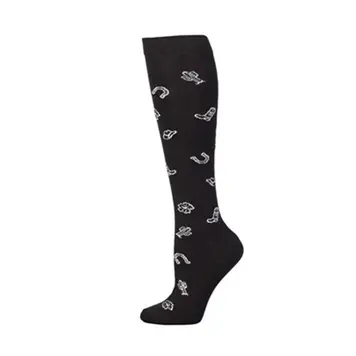 Boot Doctor Horseshoe Cactus Over The Calf Socks