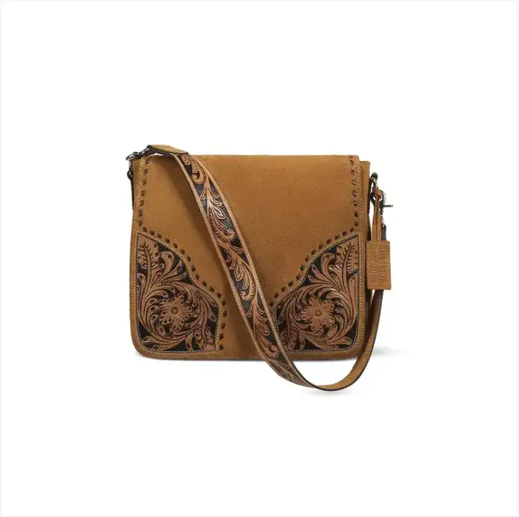 Ariat Sierra Roughout Shoulder Bag Tan
