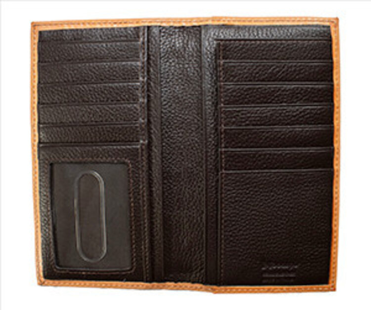 Nocona Basket Weave Rodeo Wallet Natural