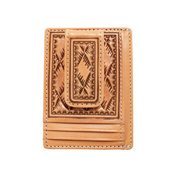 Nocona Basket Weave Money Clip Natural