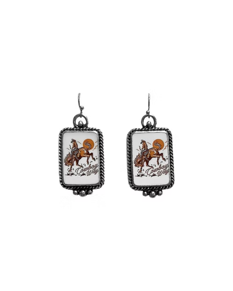 Silver Strike Cowboy Way Earrings
