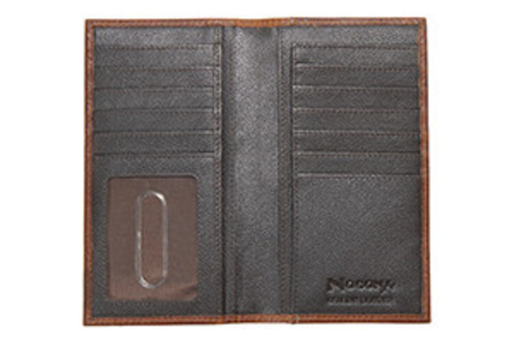 Nocona Ostrich Rodeo Wallet Brown