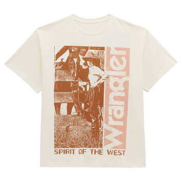 Wrangler Retro Tee Girlfriend Fit Egret