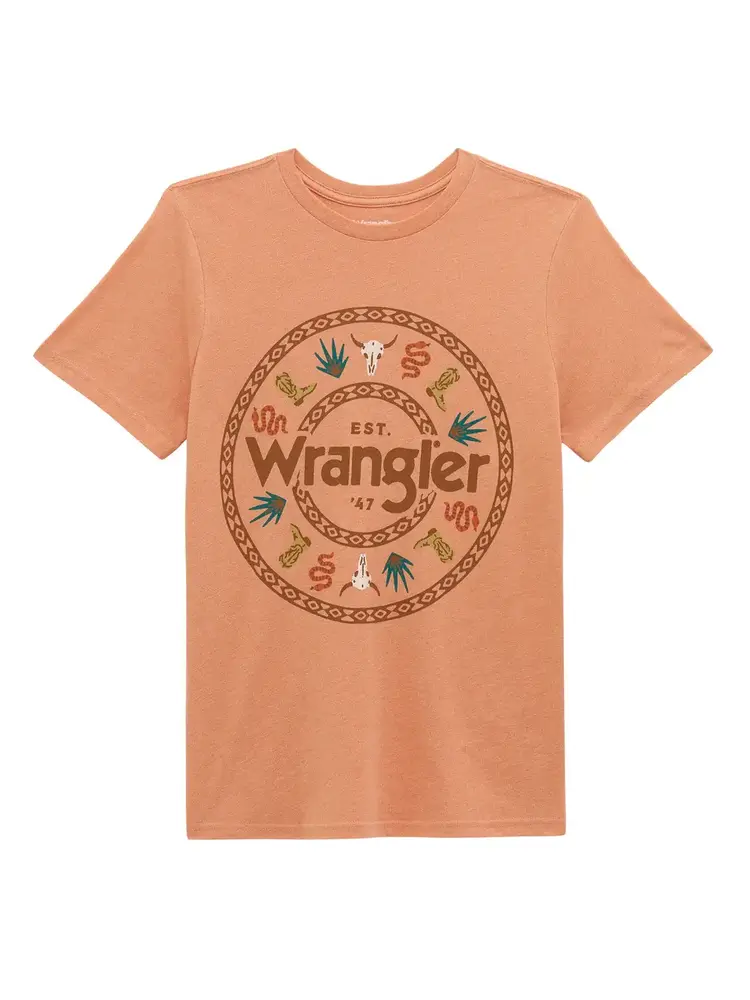 Wrangler Wild West Muted Clay Tee
