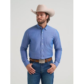 Wrangler Cody Johnson Dot Print Vintage Blue
