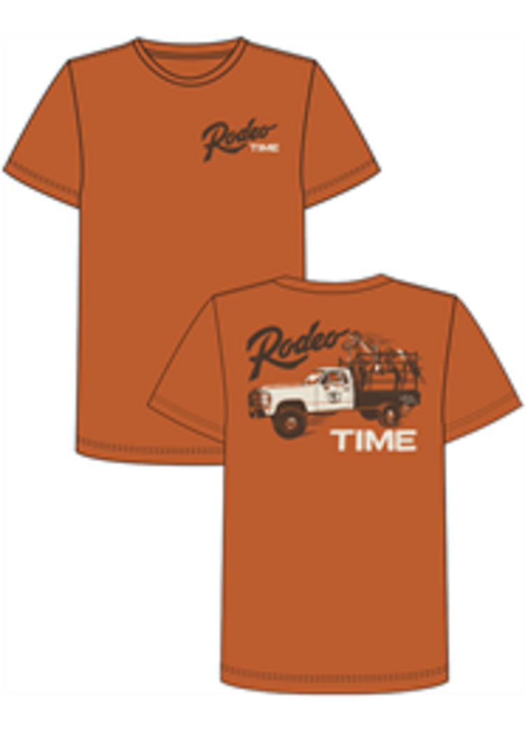Rock & Roll Denim Youth Haulin To The Rodeo Tee Rust