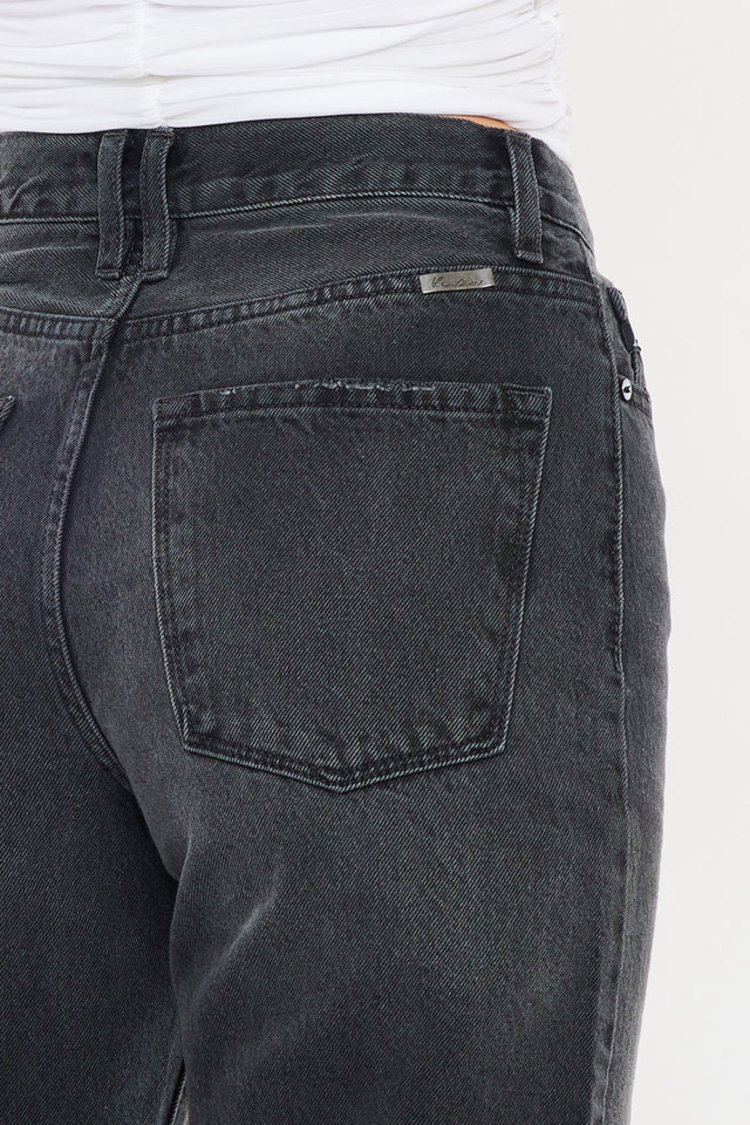 KanCan Montana Ultra High Rise 90's Flare Dark Gray