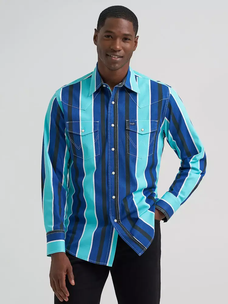 Wrangler Brushpopper Stripe Multi Blue