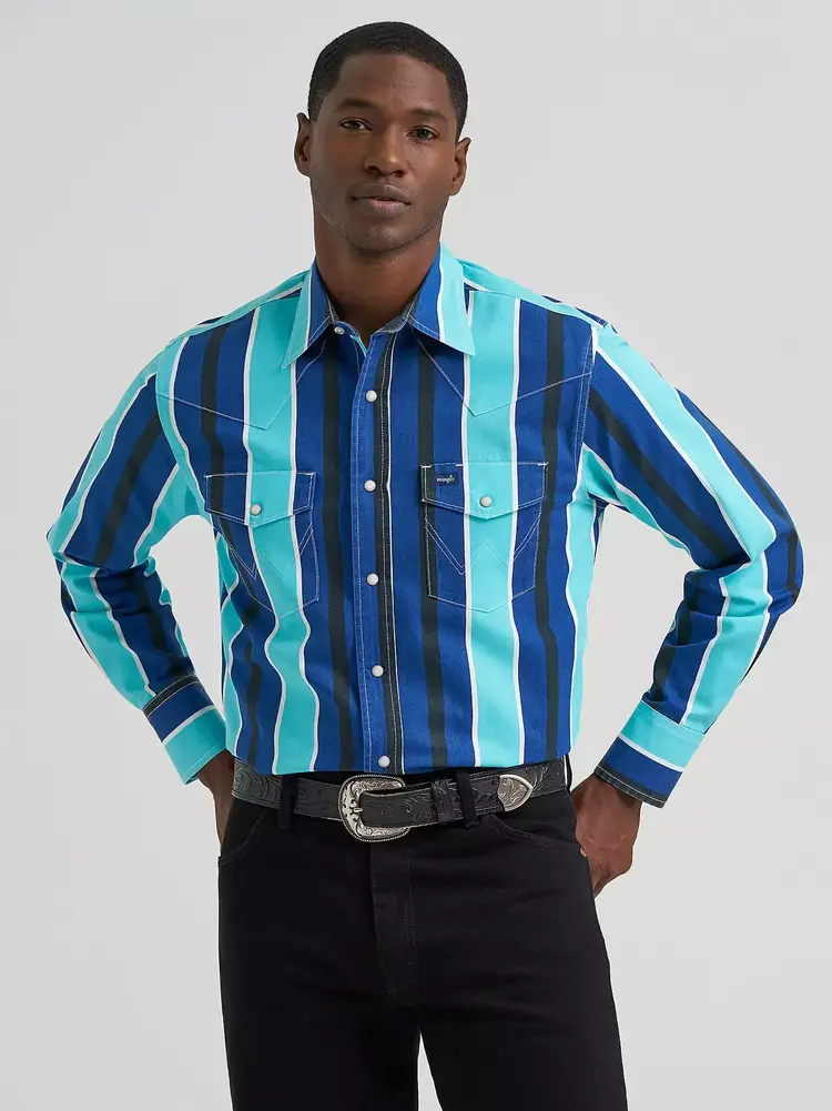 Wrangler Brushpopper Stripe Multi Blue