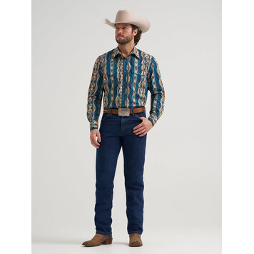 Wrangler Snap Tan Blue Checotah