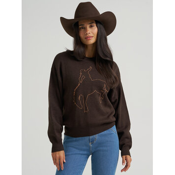 Wrangler Retro Bronc Sweater Brown
