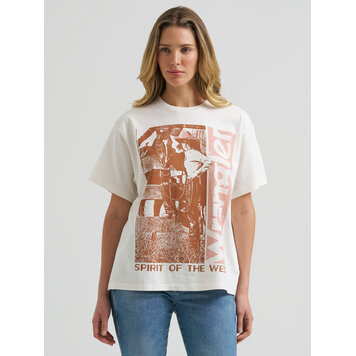 Wrangler Retro Tee Girlfriend Fit Egret
