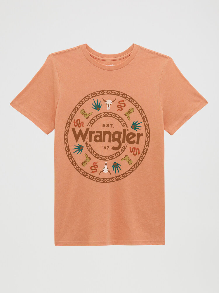Wrangler Wild West Muted Clay Tee