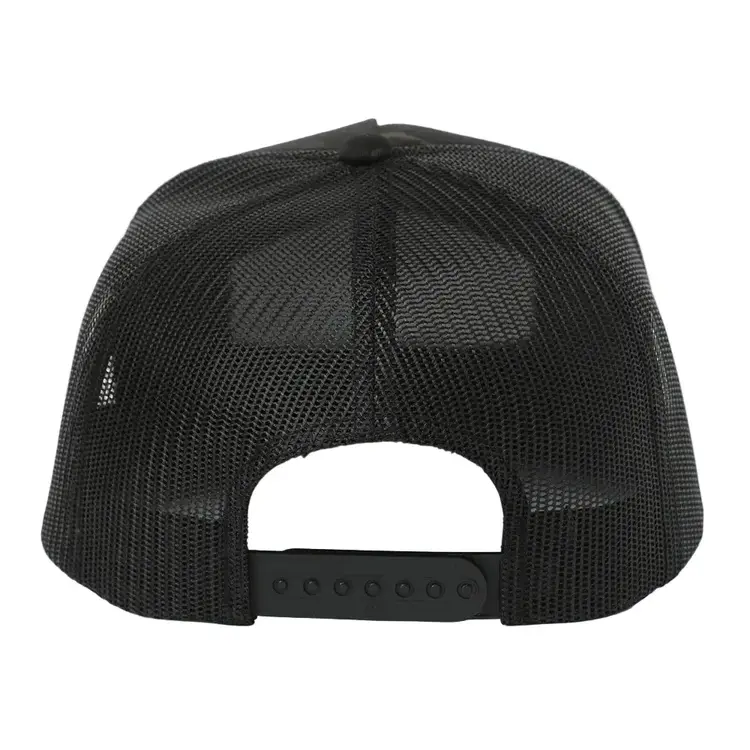 Cinch Camo W/ Patch Trucker Cap Black