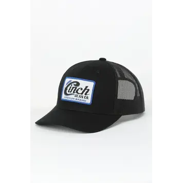 Cinch Black Blue Mesh Back Ball Cap Black